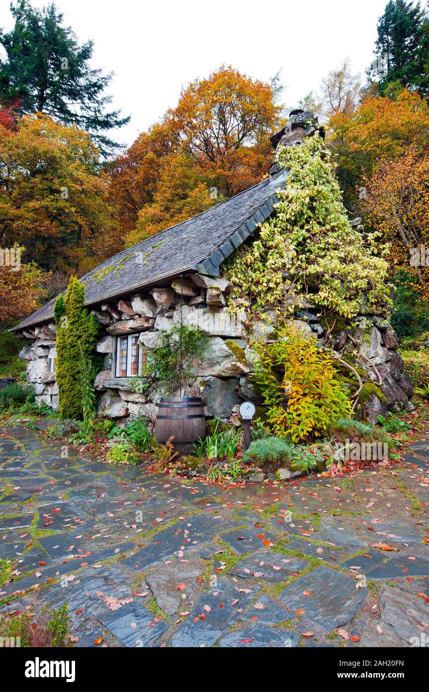 Ty Hyll das hässliche Haus Betws y Coed Snowdonia National Park in Nordwales Gwynedd GROSSBRITANNIEN GROSSBRITANNIEN Stockfoto