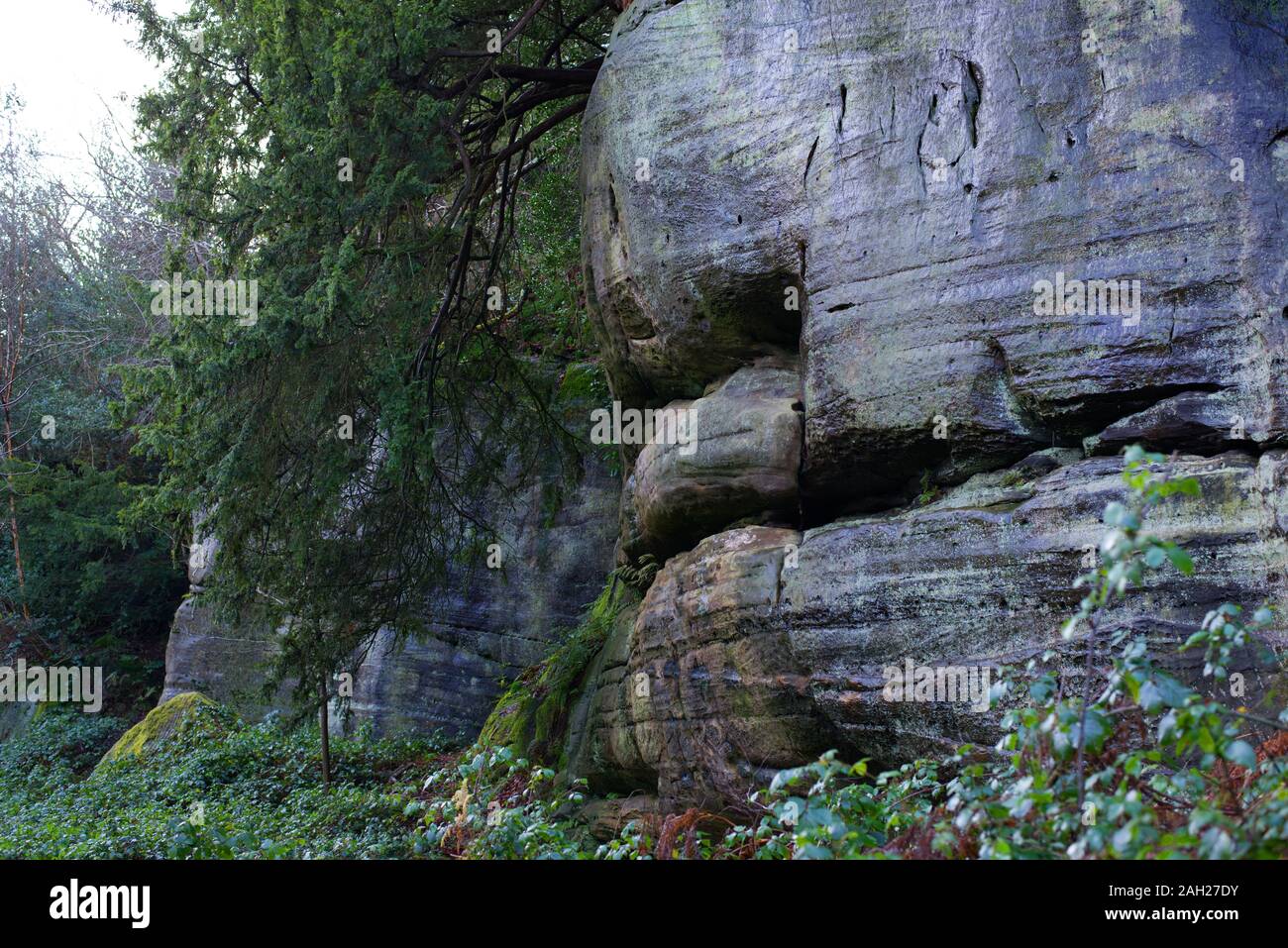 Felsen in der Landschaft Vereinigtes Königreich Stockfoto