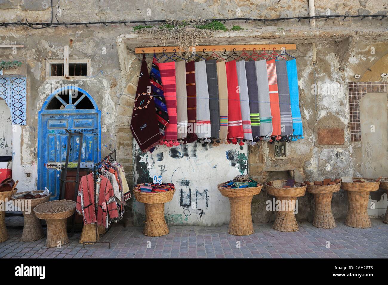 Markt, Souk, Medina, UNESCO-Weltkulturerbe, Essaouira, Marokko, Nordafrika Stockfoto