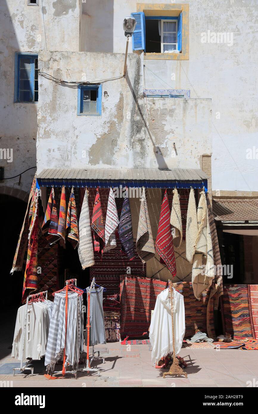 Markt, Souk, Medina, UNESCO-Weltkulturerbe, Essaouira, Marokko, Nordafrika Stockfoto