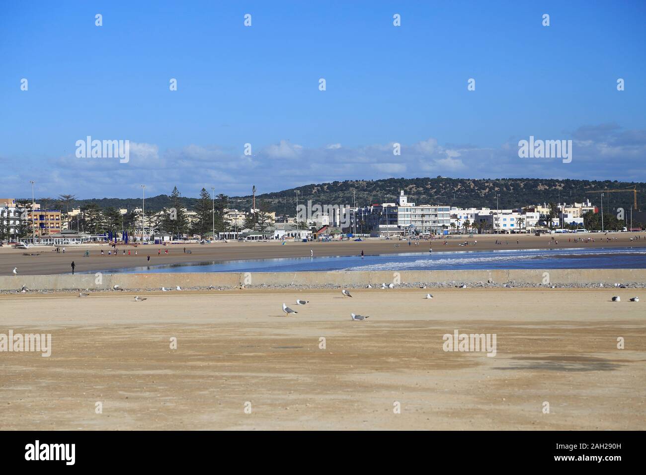 Strand, Essaouira, Atlantikküste, Marokko, Nordafrika Stockfoto