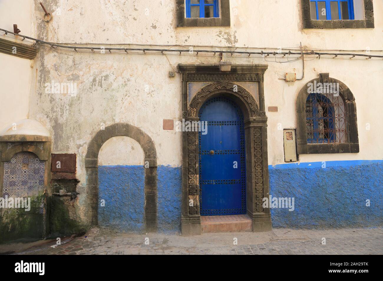 Architektur, Medina, UNESCO-Weltkulturerbe, Essaouira, Marokko, Nordafrika Stockfoto
