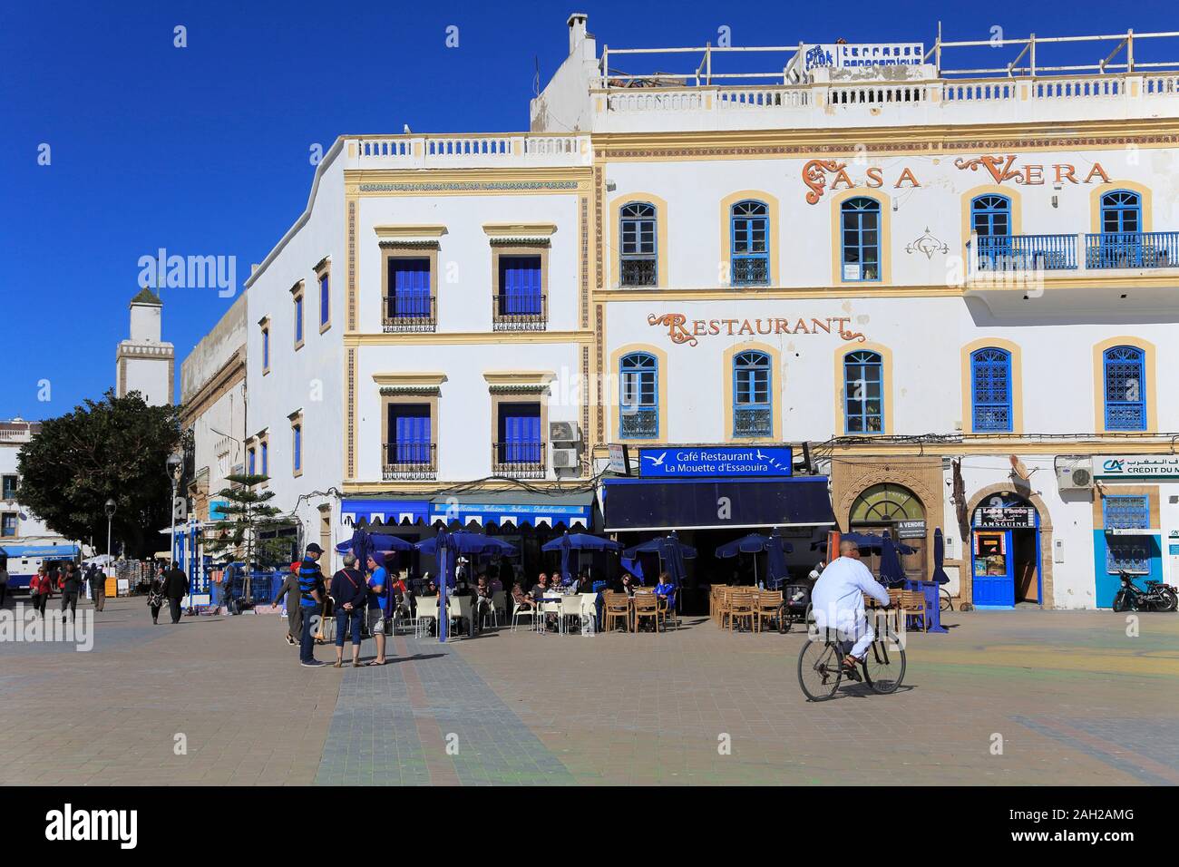 Moulay Hassan Square, Essaouira, UNESCO-Weltkulturerbe, Marokko, Nordafrika Stockfoto