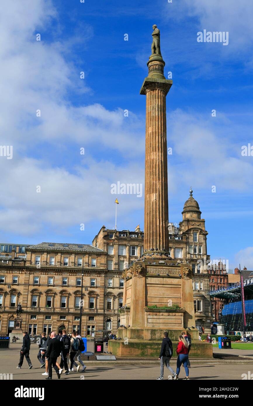 Scott Walker, George Square, Glasgow, Schottland, Vereinigtes Königreich Stockfoto