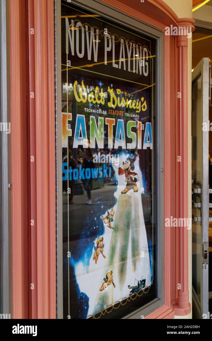 Vintage Walt Disney Film Plakat für Fantasia Stockfoto