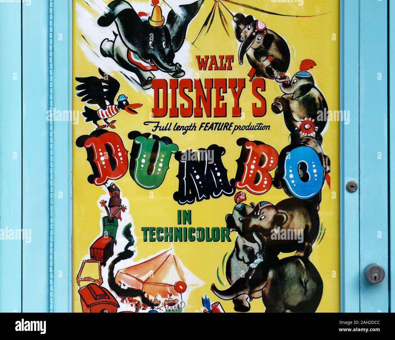 Vintage Walt Disney Film Plakat für Dumbo Stockfoto