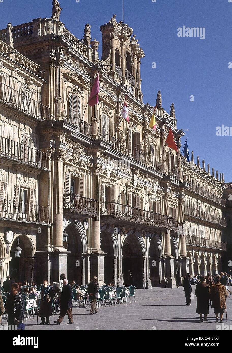 FACHADA BARROCA-S-XVIII. Thema: GARCIA DE LARRAGA ANDRES. Lage: AYUNTAMIENTO. Spanien. Stockfoto