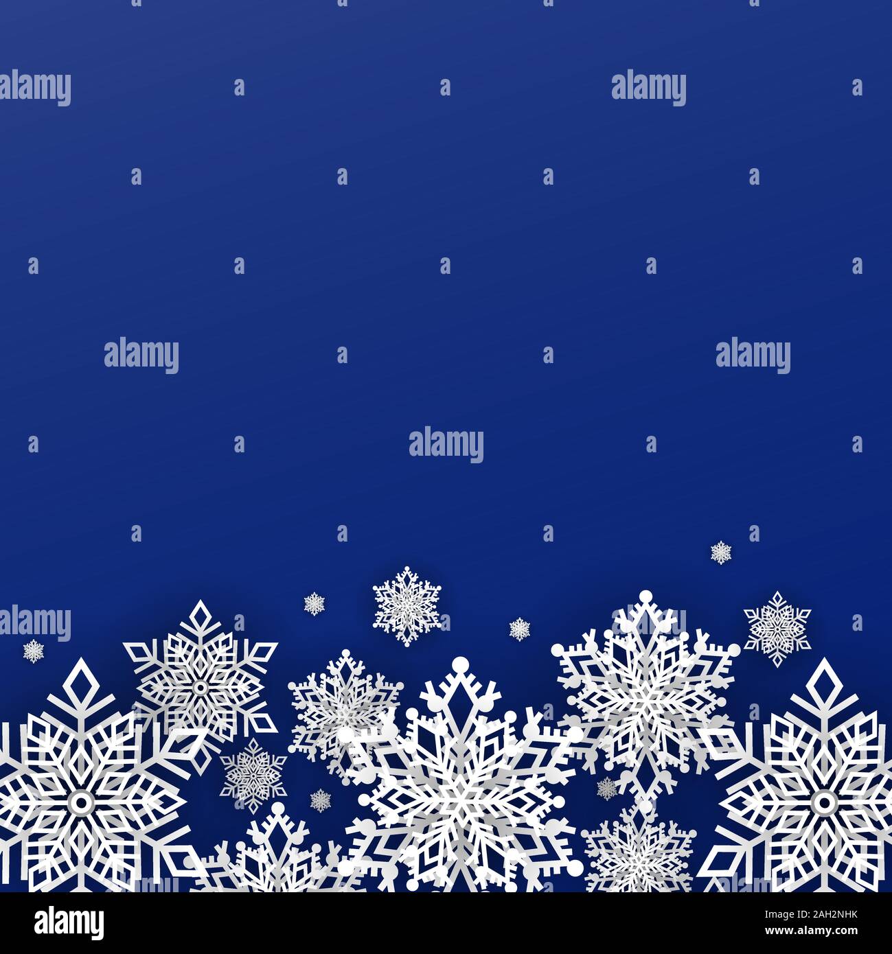 Schneeflocken winter Set 9 Symbole auf einem weißen Hintergrund Stock Vektor