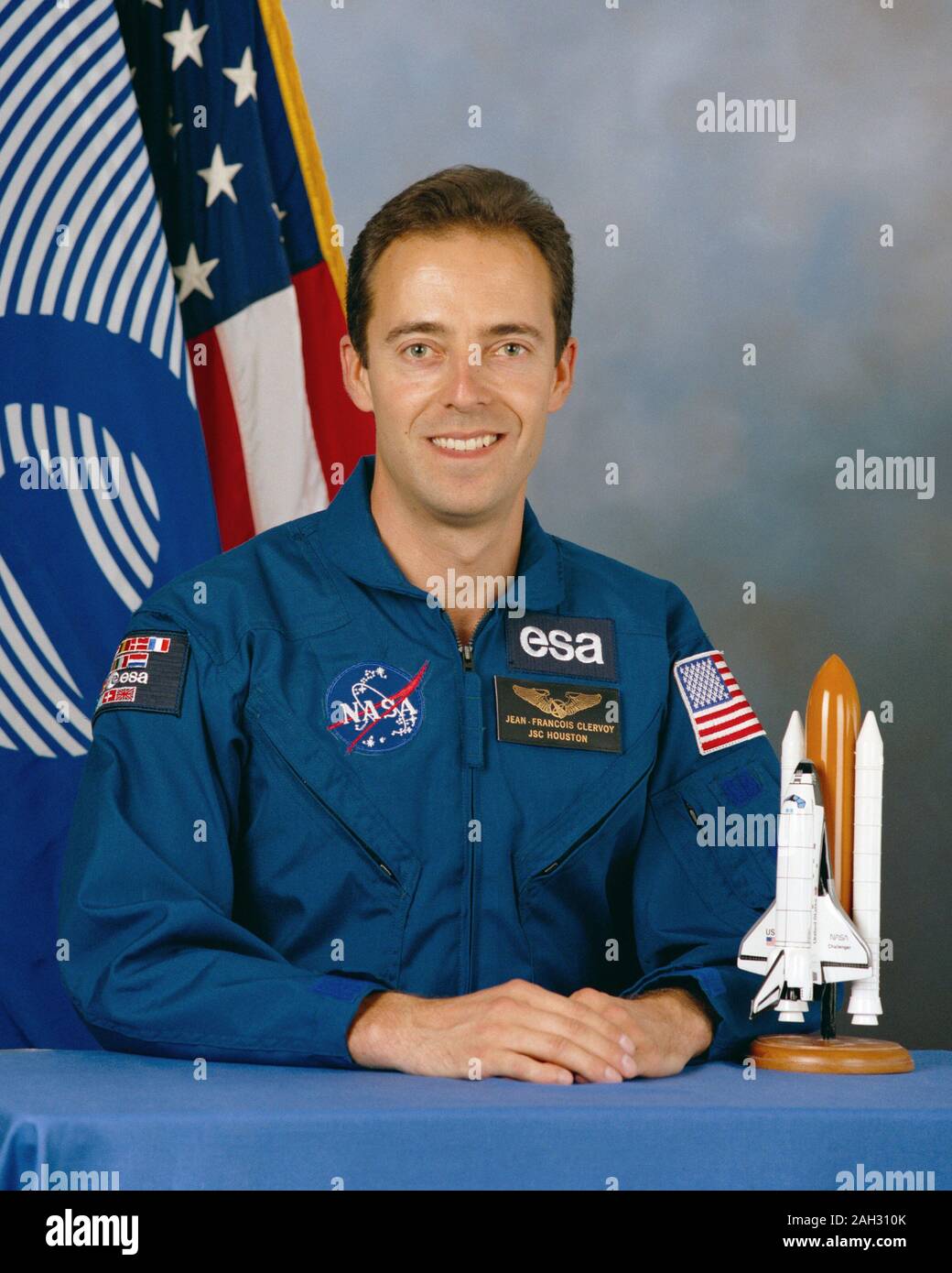 Offizielles Portrait von Astronauten Kandidaten Jean-François Clervoy Stockfoto