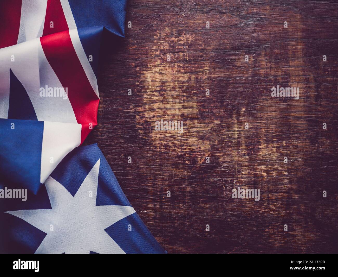 Australien Flagge. Schöne, helle Karte. Ansicht von oben Stockfoto