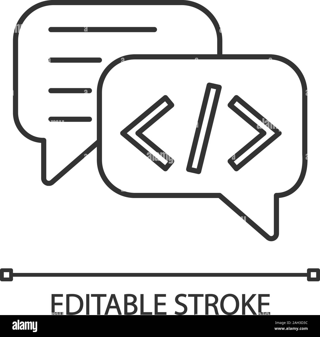 Codebot Symbol Ai schreibassistent Stock-Vektorgrafiken kaufen - Alamy