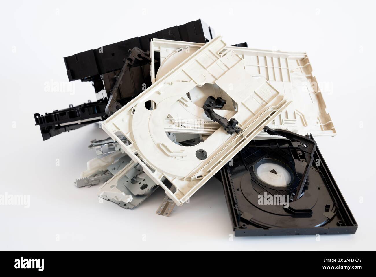 Recyceln Sie Teile von alten Computern für die Ausarbeitung der Konvertierung Stockfoto