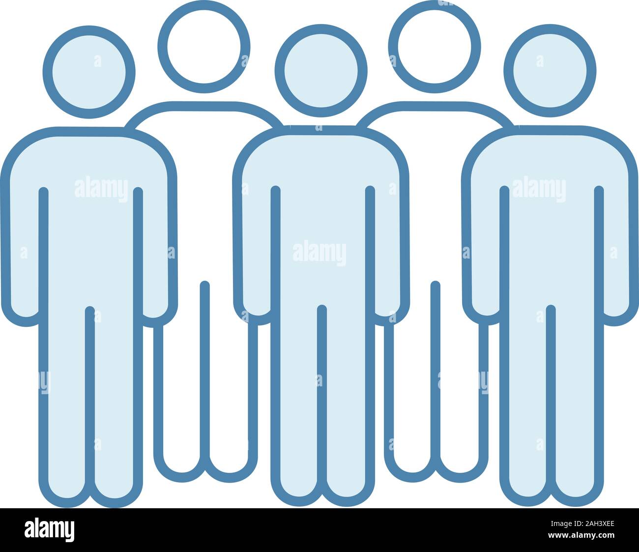 Sitzung Farbe Symbol. Koalition Politik. Die Demonstranten. Gruppe von Menschen. Wähler, Wähler. Soziale und politische Bewegung Teilnehmer. Masse. Unconvention Stock Vektor
