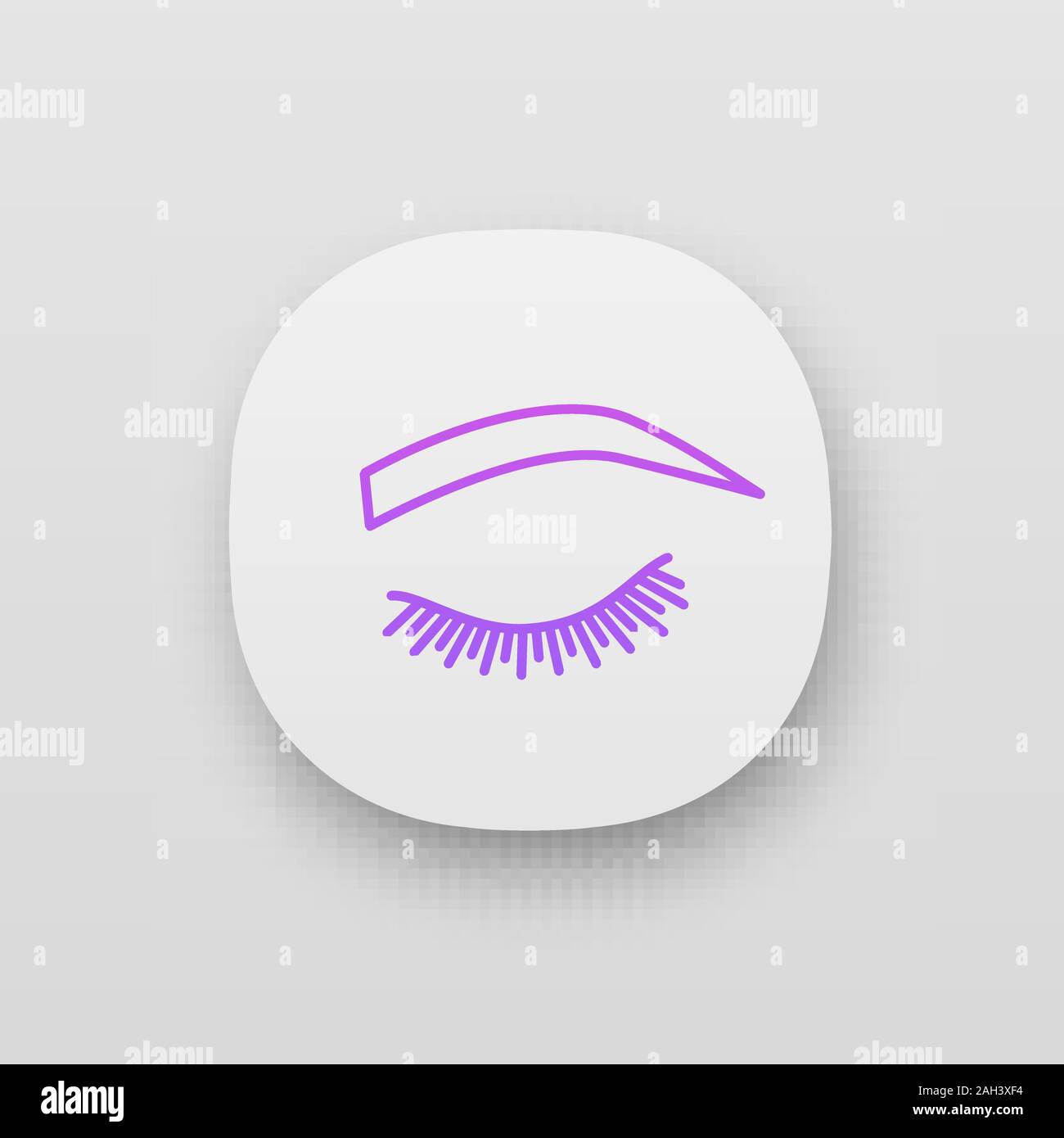 Weich Gewolbten Augenbrauen Form Symbol Der App Abgerundet Geschwungenen Augenbrauen Augenbrauen Formen Und Tatowierungen Geschlossen Frau Auge Ui Ux Benutzeroberflache Web Oder Mobile Applic Stock Vektorgrafik Alamy