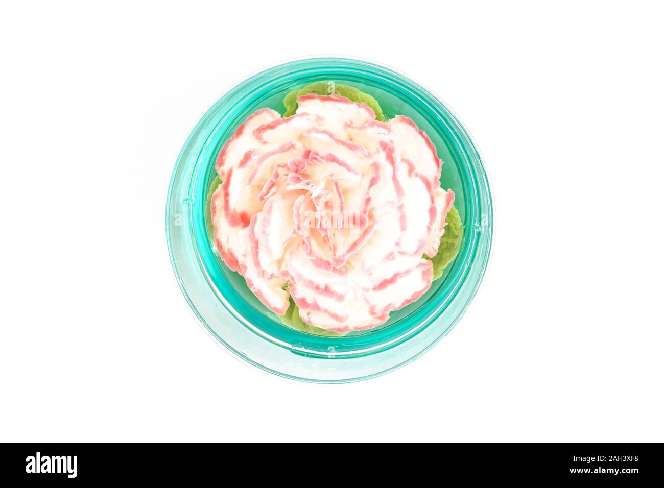 Blume Jelly Kuchen, 3D-Gelee, Kunst 3D-Agar Stockfoto