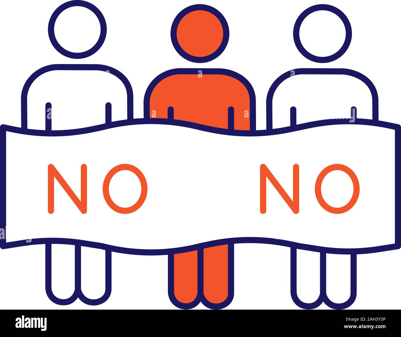 Protest event Farbe Symbol. Politischer Protest. Aktivisten. Soziale Bewegung. Die öffentliche Meinung. Demonstration, Konferenz. Kollektives Handeln. Unkonventionelle par Stock Vektor