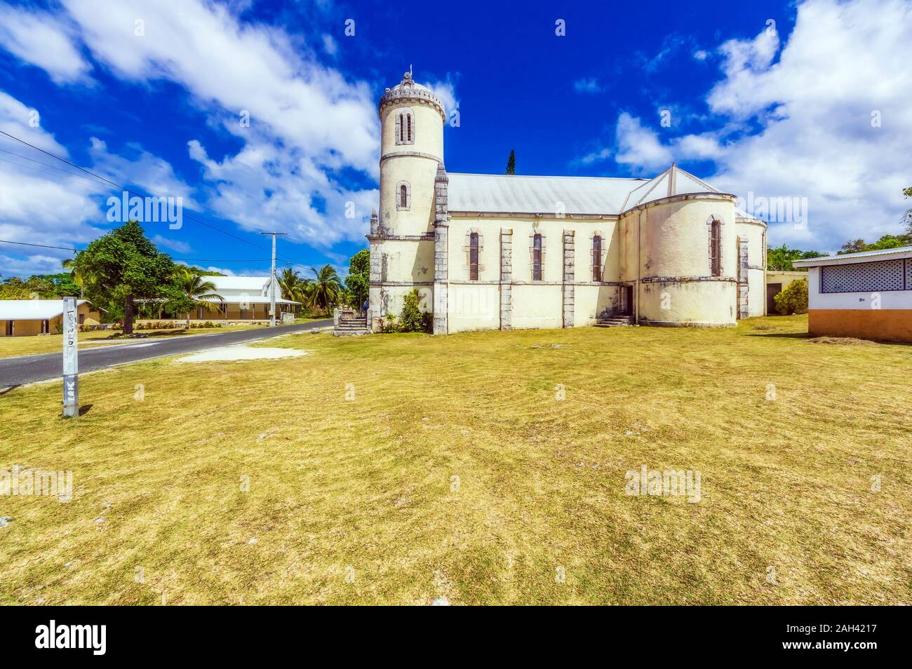 Neukaledonien, Lifou, Quanono Kirche Stockfoto