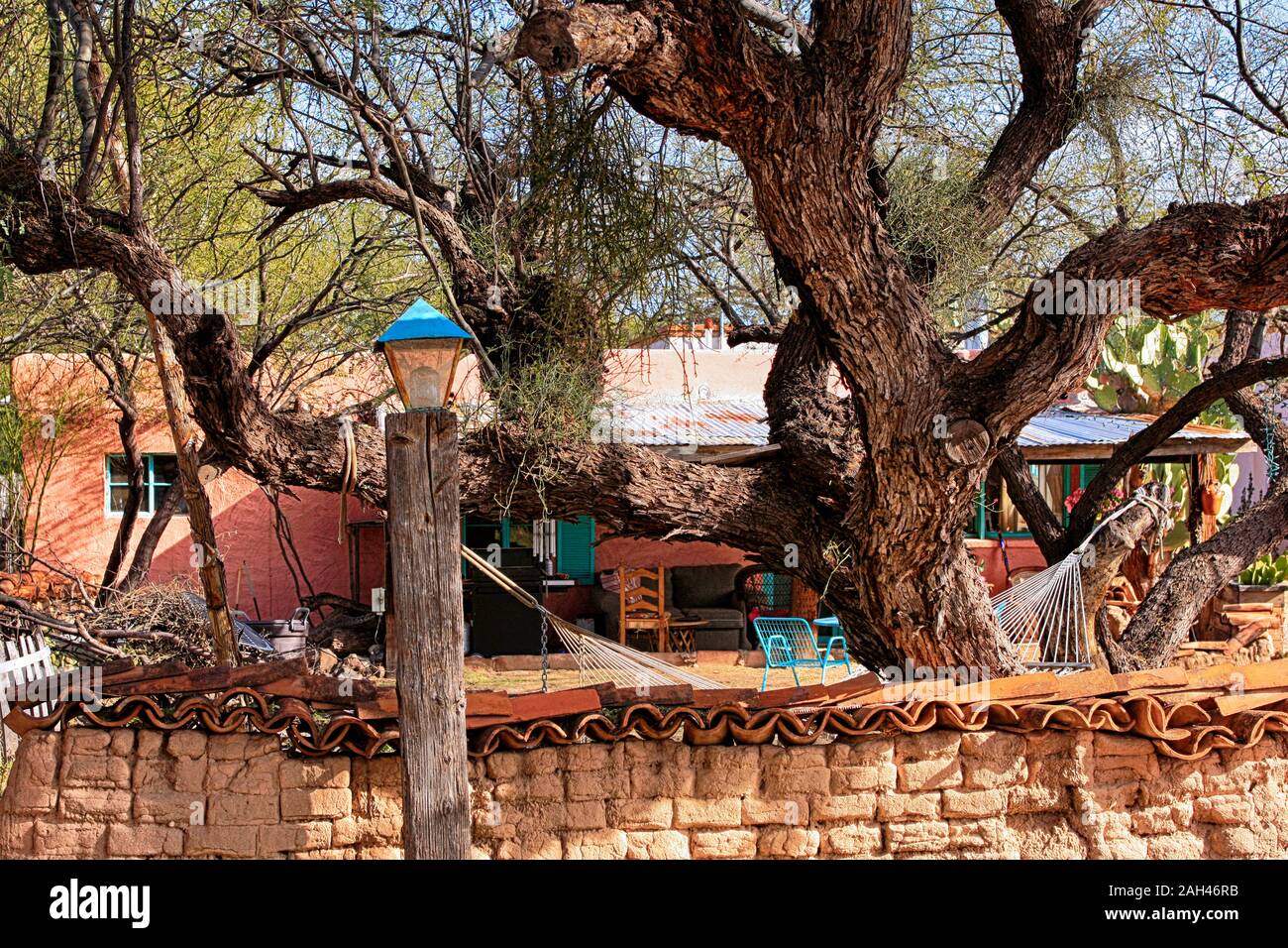 Ranch style Home im Arizona Stadt Tubac Stockfoto