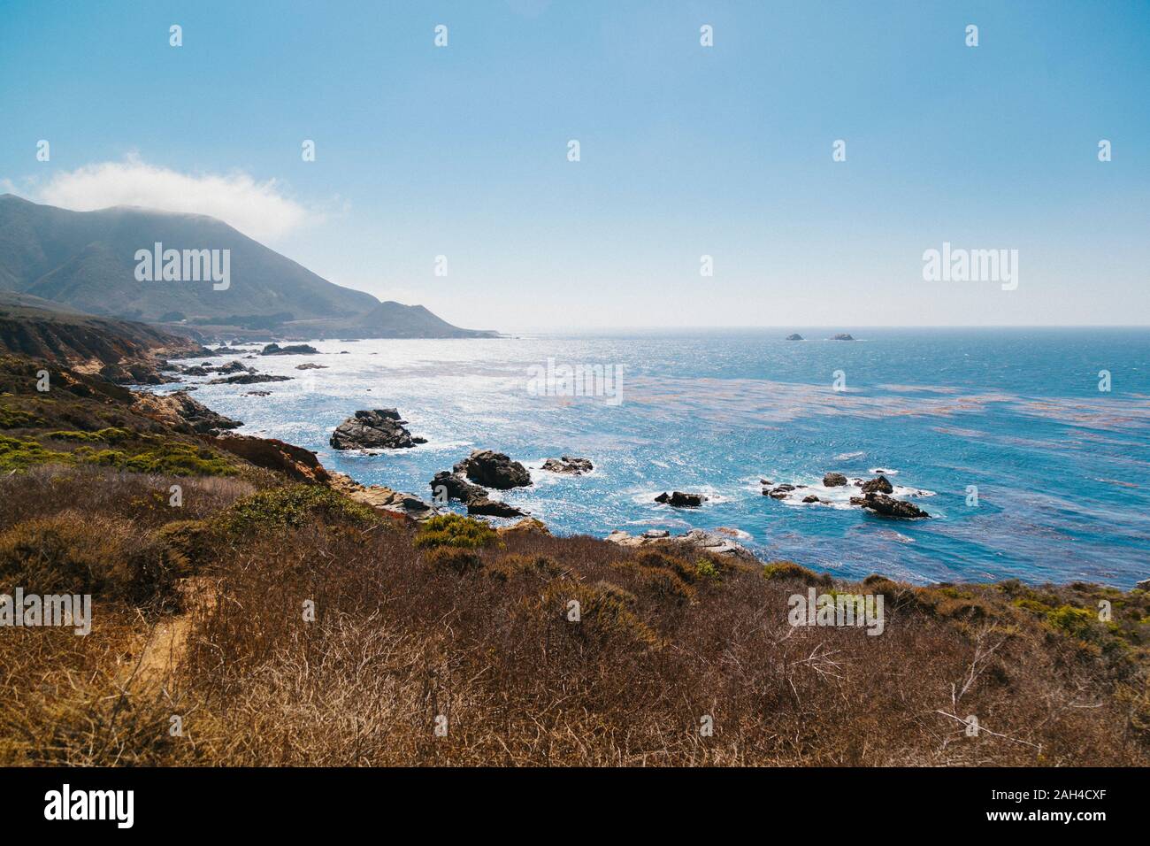 USA, Kalifornien, klaren Himmel über Pacific Coast Stockfoto