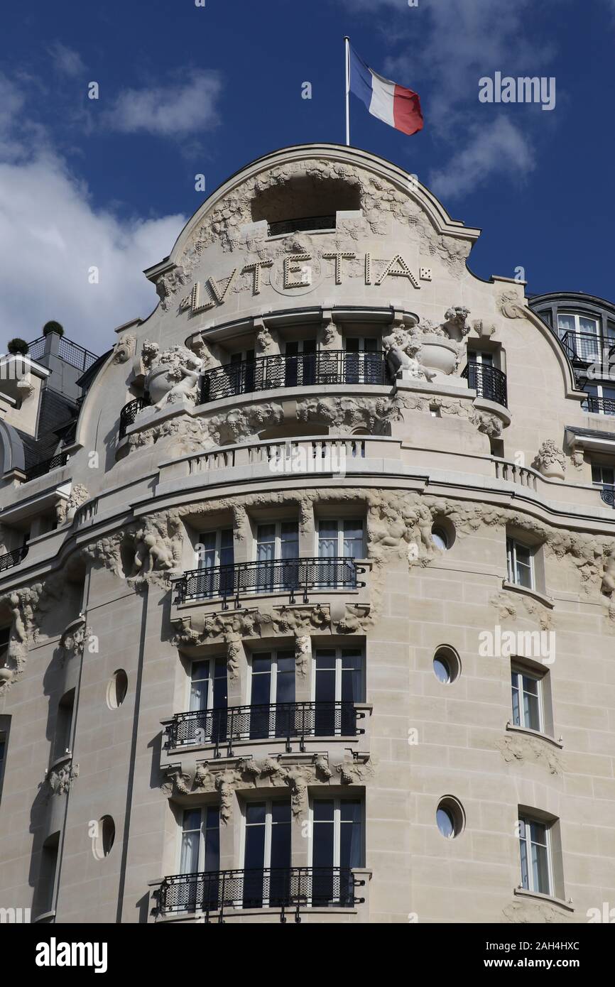 Lutetia Hotel in Paris Stockfoto