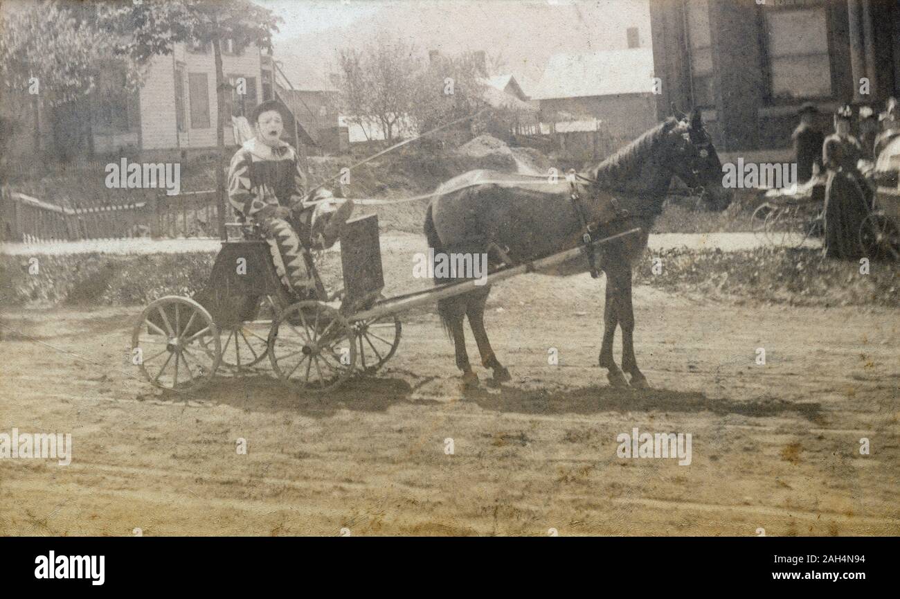 Antike c 1890 Foto, "circus Tag in Binghamton, New York" Quelle: original Foto Stockfoto