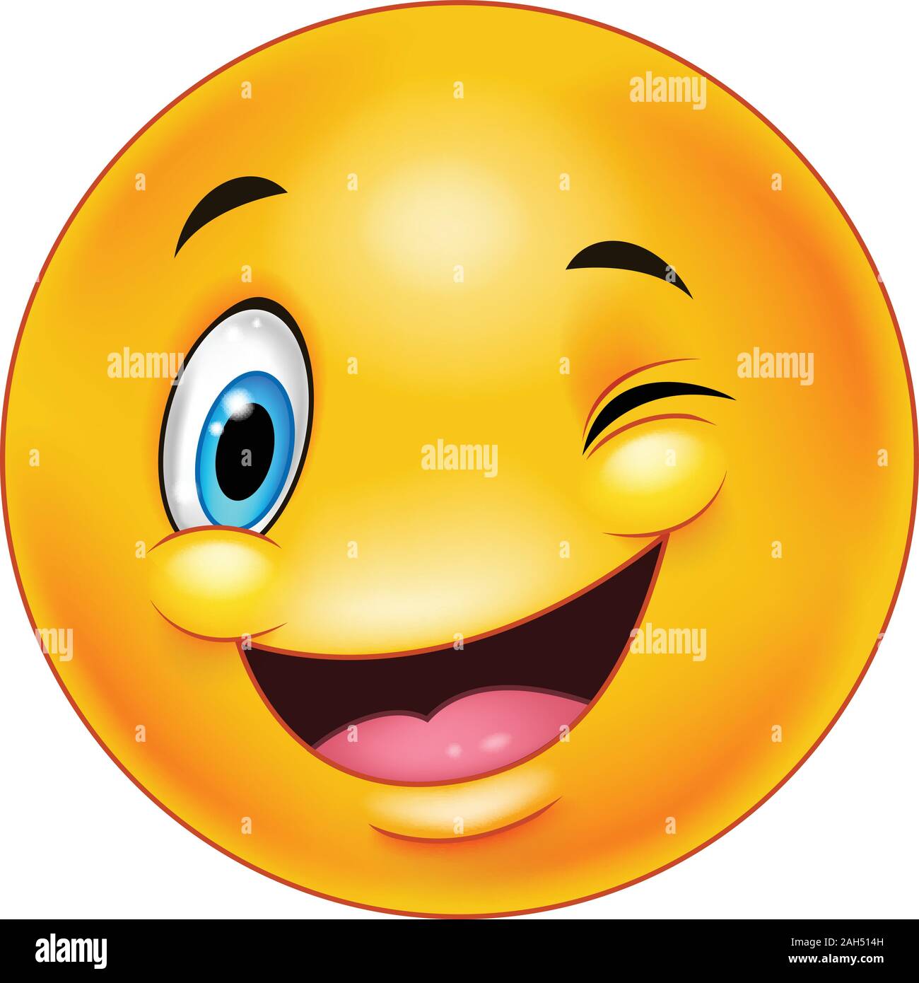 smiley-emoticon-facial-expression-wink-stock-vektorgrafiken-kaufen