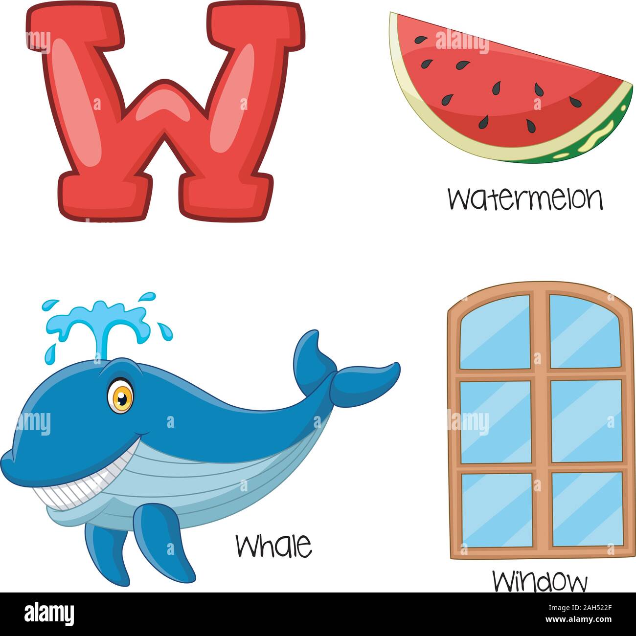 Illustration des W-alphabet Stock Vektor