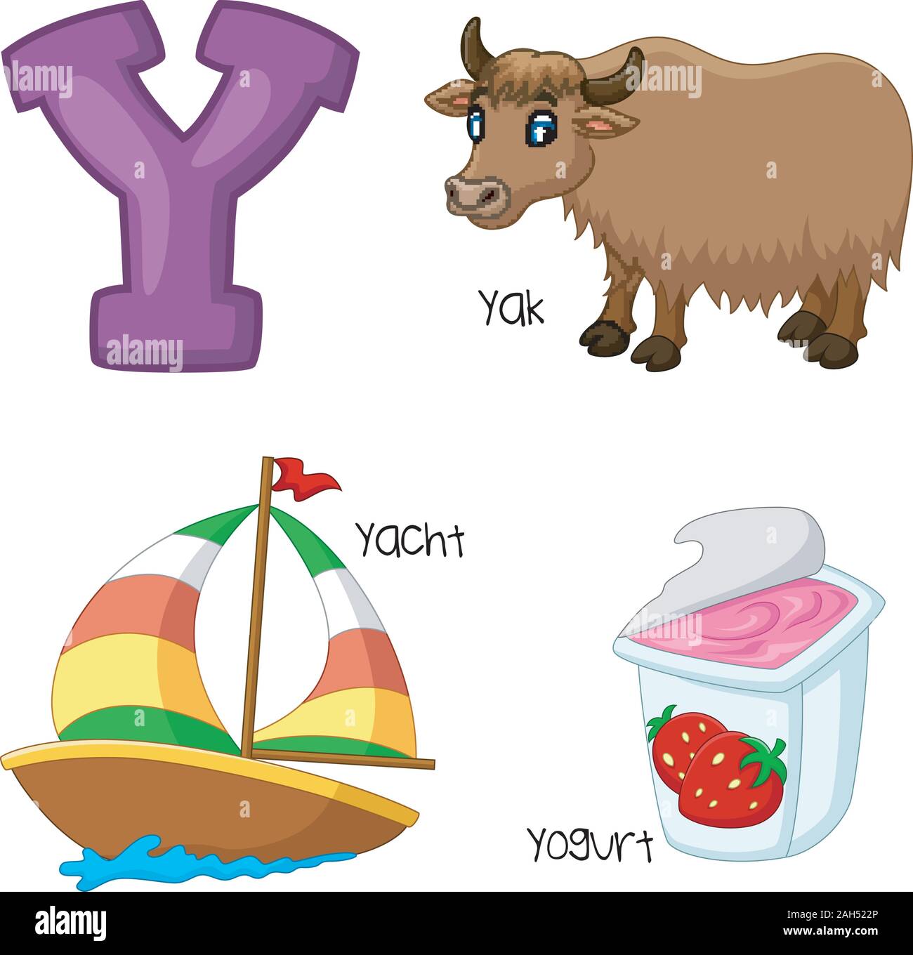 Illustration des Y-alphabet Stock Vektor