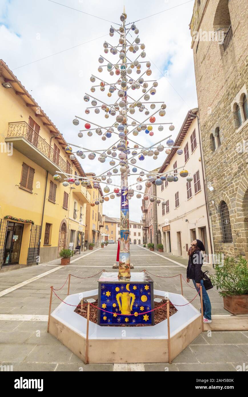 Deruta, Umbrien (Italien) - Die schönen mittelalterlichen Dorf in der Region Umbrien, mit dem berühmten Keramik Produktion Stockfoto