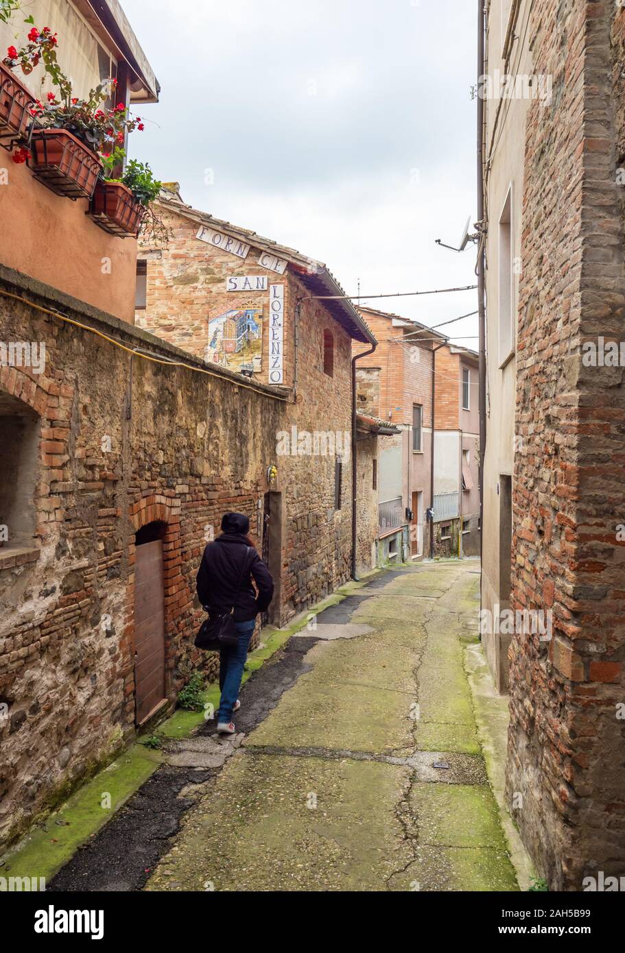 Deruta, Umbrien (Italien) - Die schönen mittelalterlichen Dorf in der Region Umbrien, mit dem berühmten Keramik Produktion Stockfoto