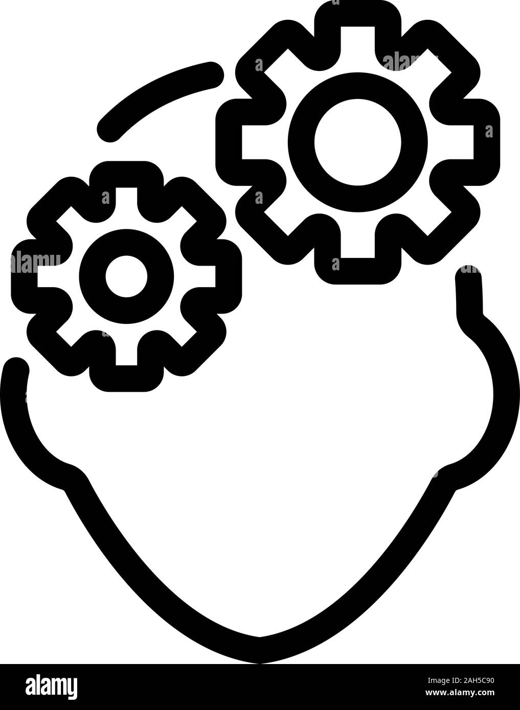 Mathematische Denkweise Symbol Vektor. Isolierte Kontur symbol Abbildung Stock Vektor