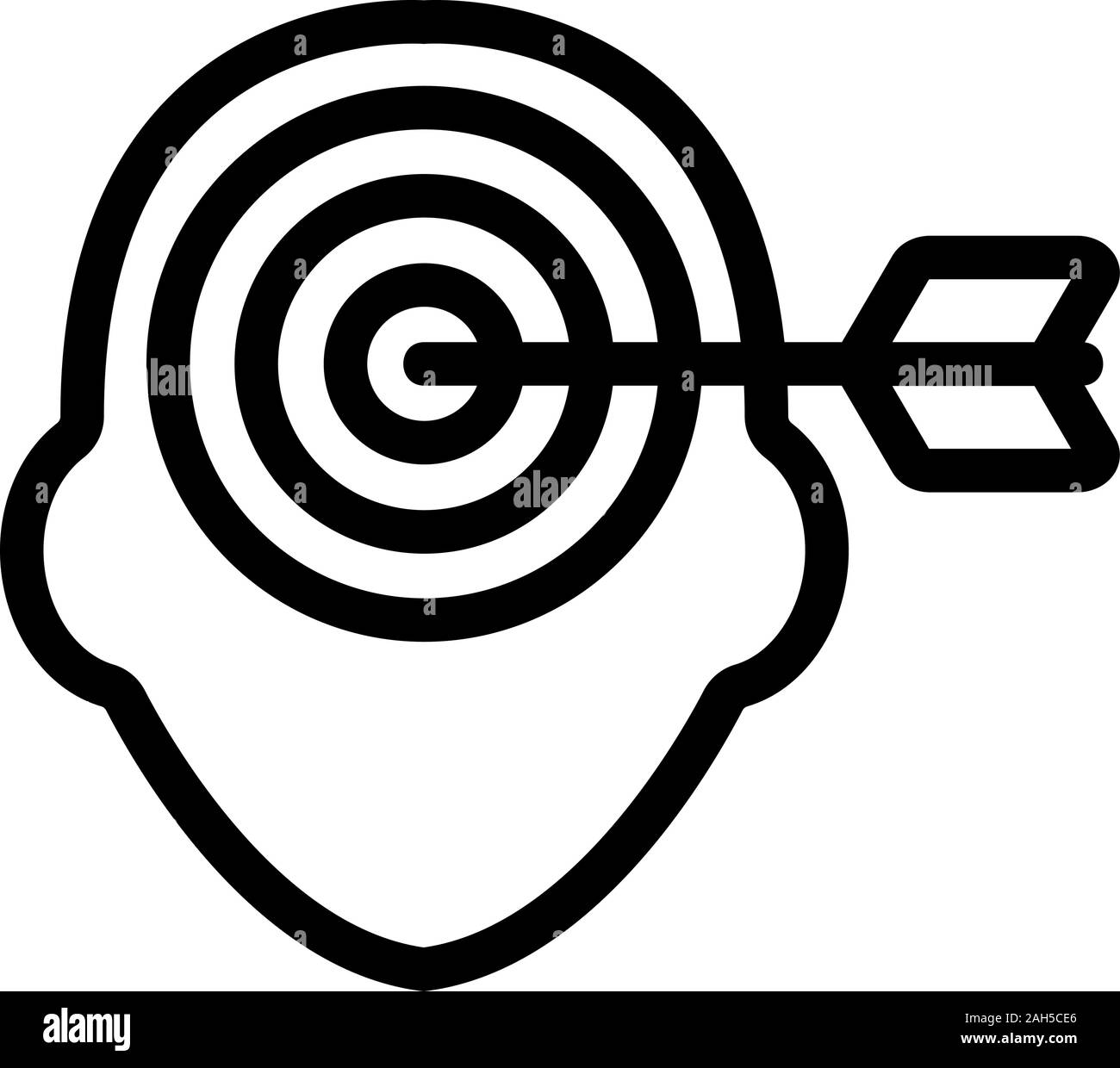 Mathematische Denkweise Symbol Vektor. Isolierte Kontur symbol Abbildung Stock Vektor