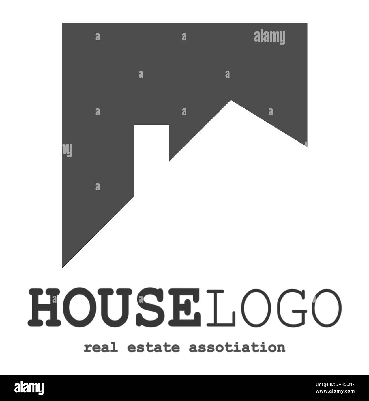 Immobilien Logo Design Stockfoto