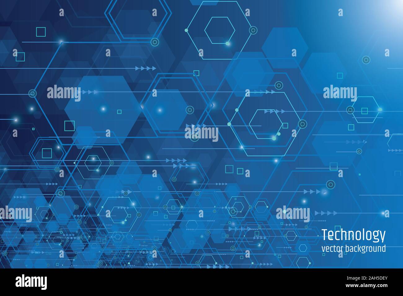 Abstract Technology Innovation Hintergrund Stockfoto