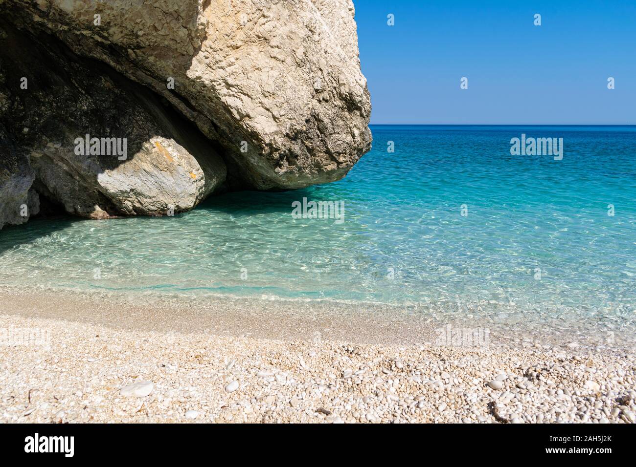 Myrtos Beach in Kefalonia, Griechenland Stockfoto
