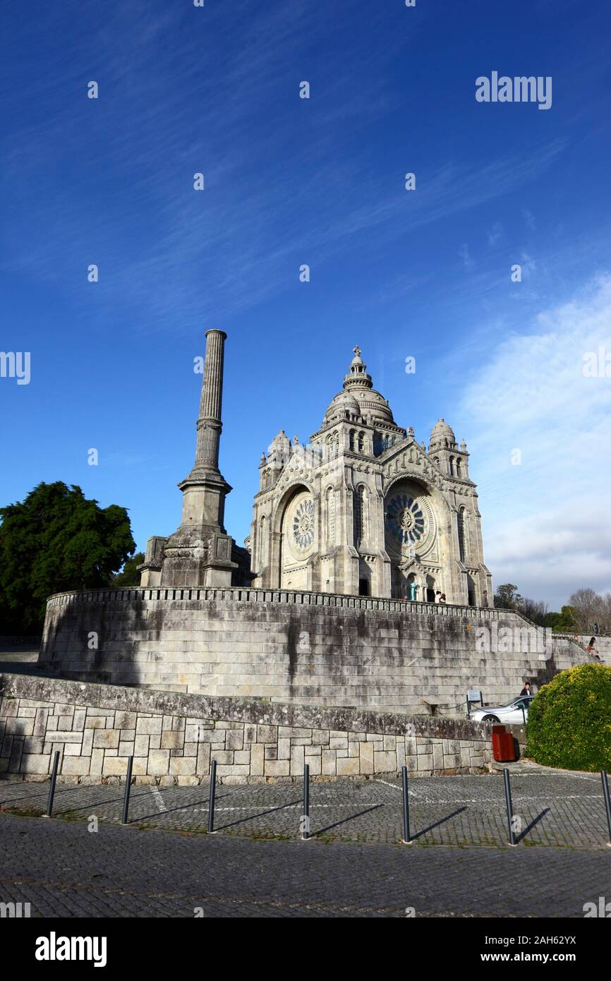 Santa Luzia Basilika am Monte de Santa Luzia, Viana do Castelo, Provinz Minho, Nordportugal Stockfoto