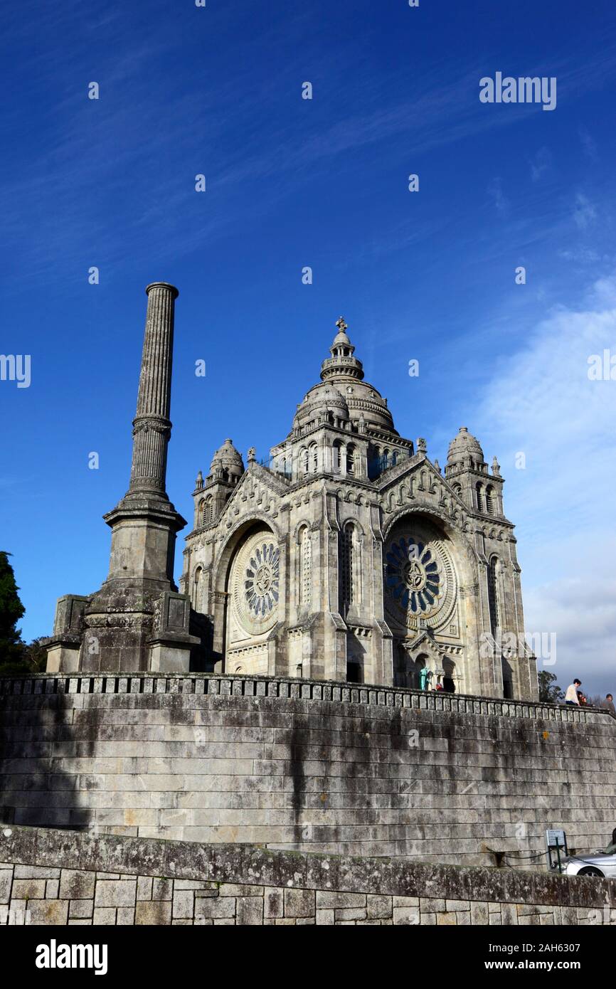 Santa Luzia Basilika am Monte de Santa Luzia, Viana do Castelo, Provinz Minho, Nordportugal Stockfoto