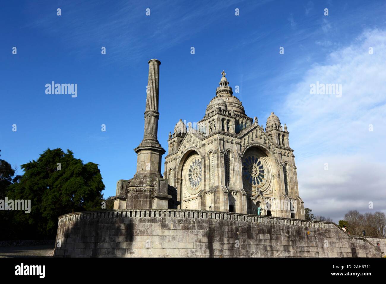 Santa Luzia Basilika am Monte de Santa Luzia, Viana do Castelo, Provinz Minho, Nordportugal Stockfoto