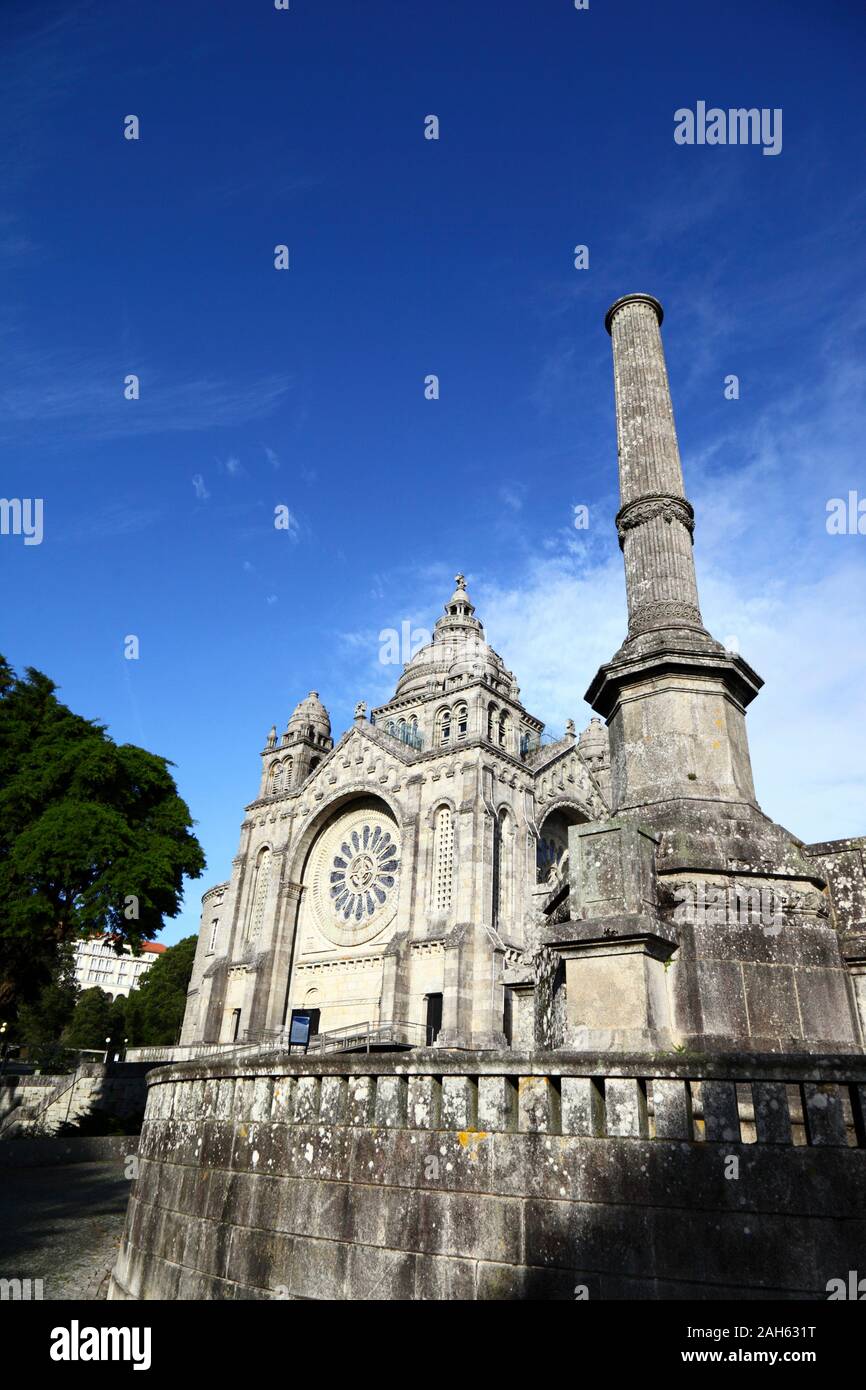 Santa Luzia Basilika am Monte de Santa Luzia, Viana do Castelo, Provinz Minho, Nordportugal Stockfoto