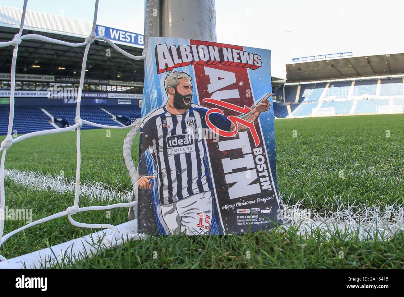 21. Dezember 2019, der Weißdorn, West Bromwich, England; Sky Bet Meisterschaft, West Bromwich Albion v Brentford: Heutige Match Day Programm Credit: Mark Cosgrove/News Bilder Stockfoto