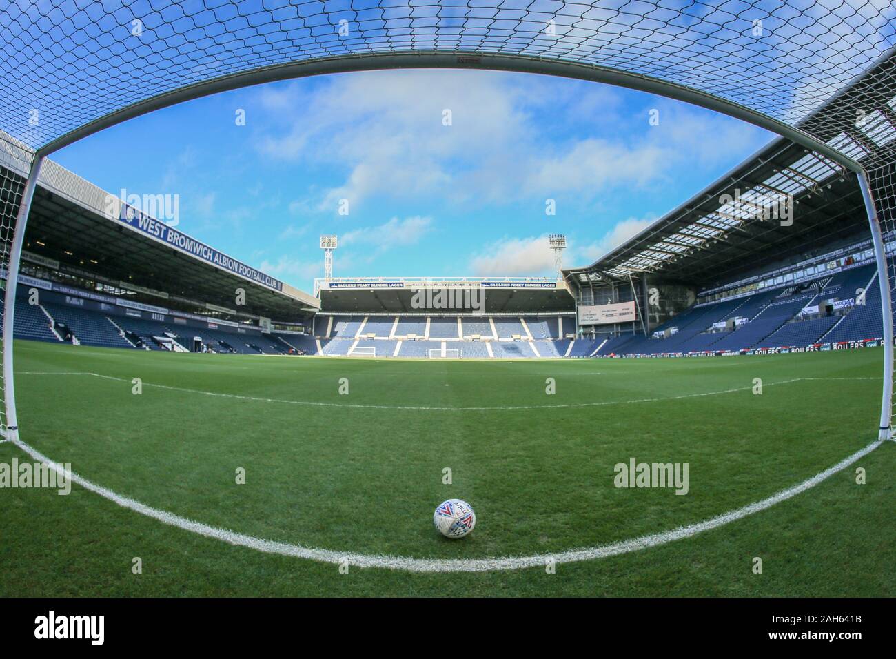 21. Dezember 2019, der Weißdorn, West Bromwich, England; Sky Bet Meisterschaft, West Bromwich Albion v Brentford: ein Ziel mund blick auf den Hawthorns vor Kick-off Credit: Mark Cosgrove/News Bilder Stockfoto