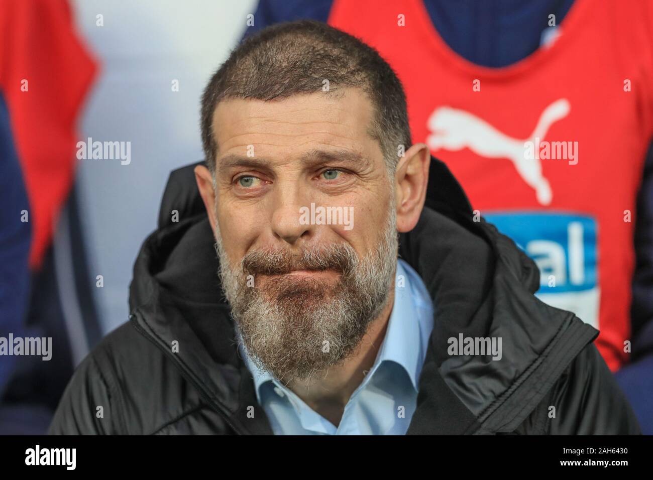 21. Dezember 2019, der Weißdorn, West Bromwich, England; Sky Bet Meisterschaft, West Bromwich Albion v Brentford: Slaven Bilic Manager von West Bromwich Albion während des Spiels Credit: Mark Cosgrove/News Bilder Stockfoto