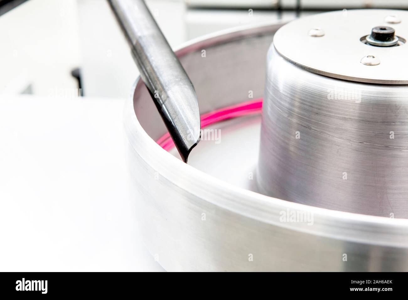 Die Herstellung von Drähten für den industriellen Einsatz Stockfoto