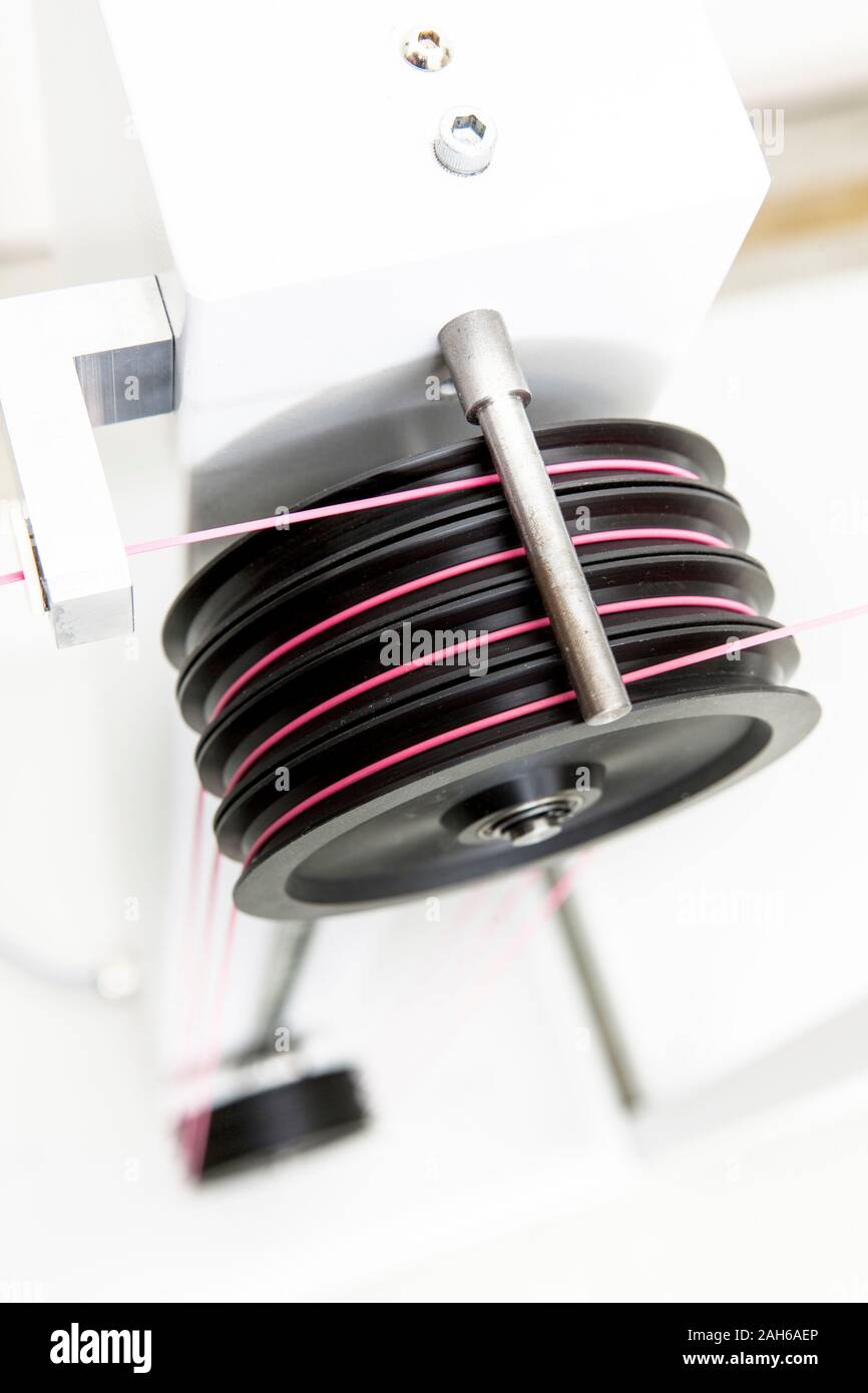 Die Herstellung von Drähten für den industriellen Einsatz Stockfoto