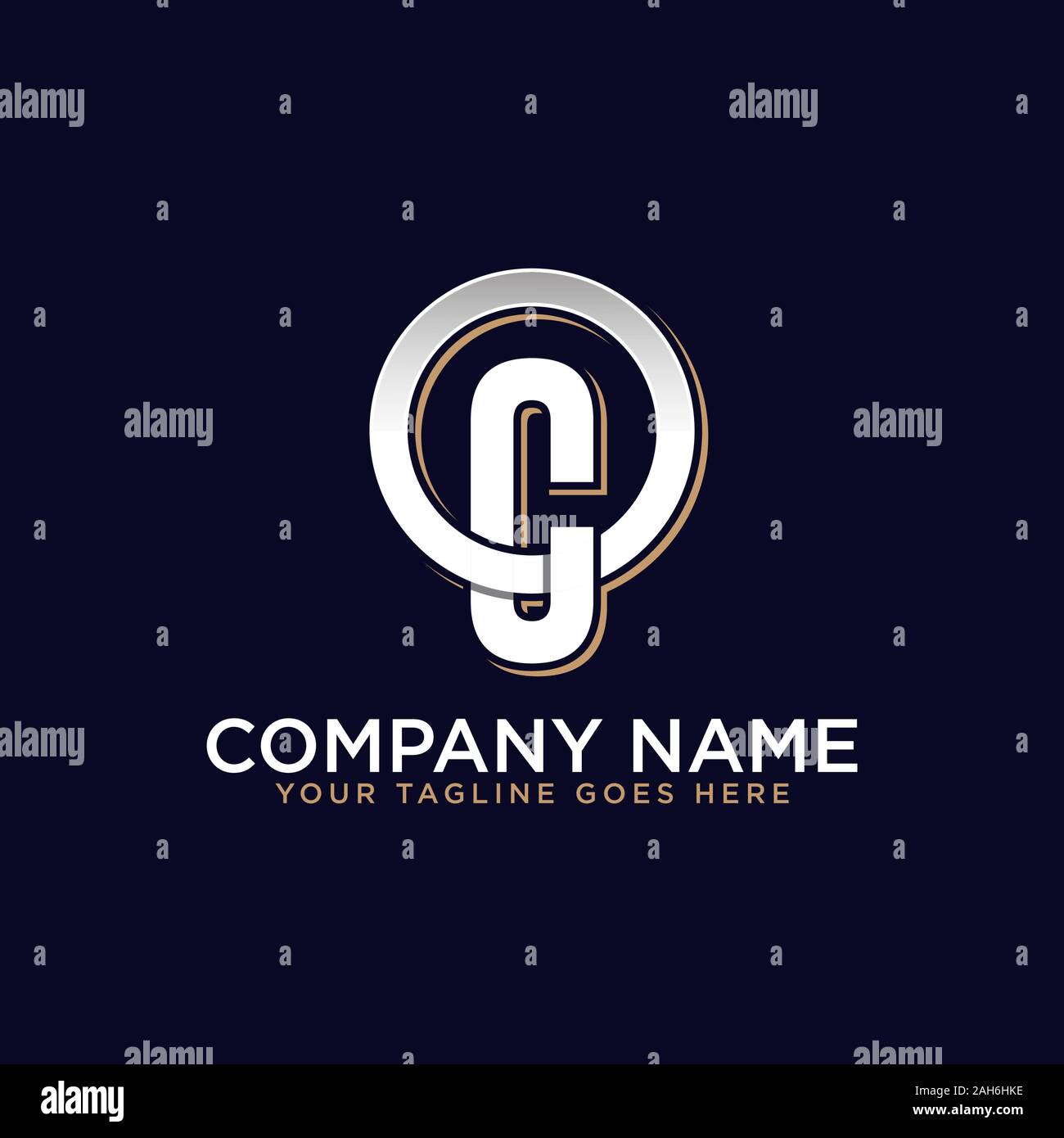 O C erste Logo Vektor, O schreiben logo Inspirationen Stock Vektor