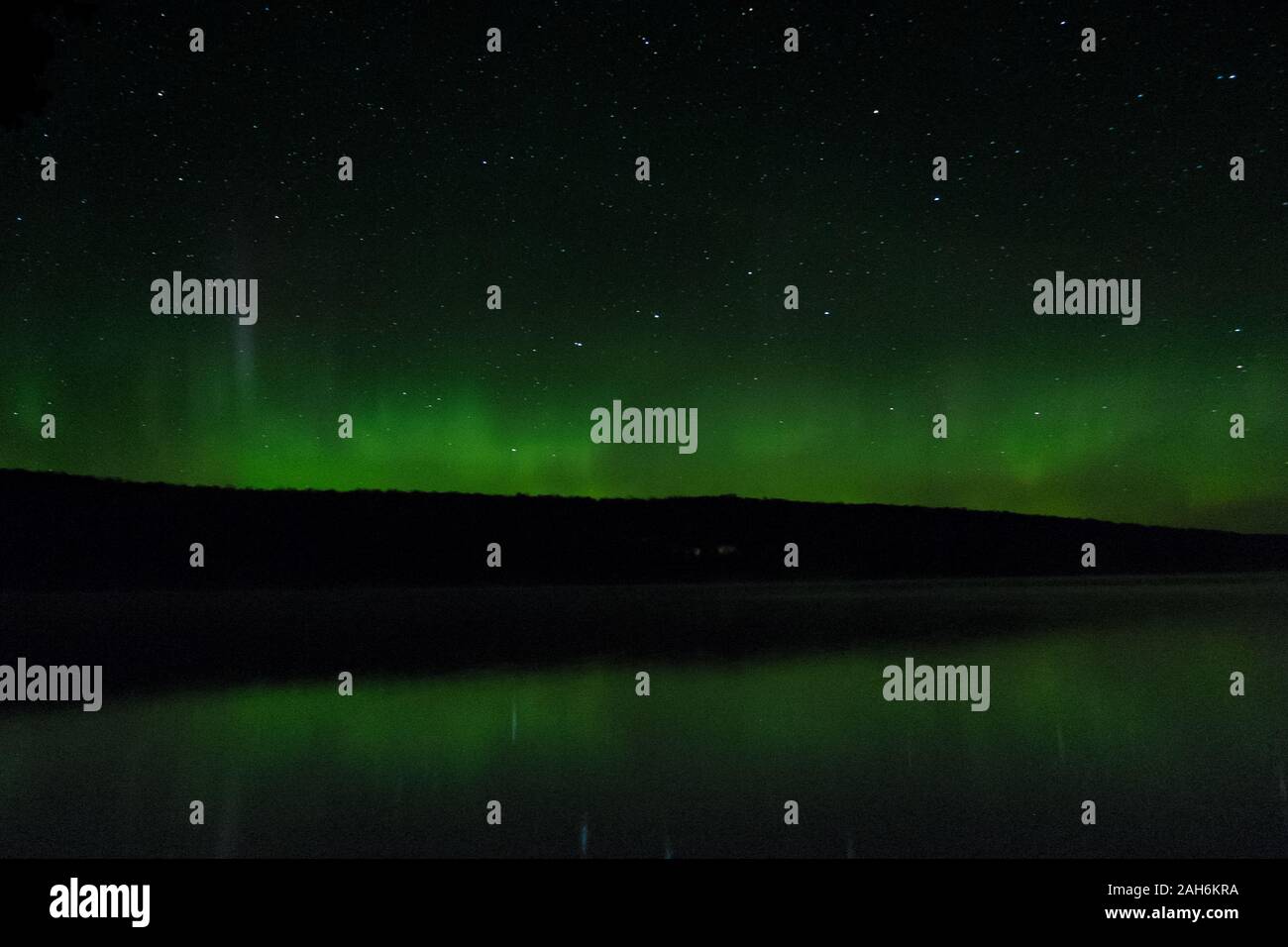 Northern Lights auf einem September Nacht in der Boundary Waters, Minnesota, USA Stockfoto