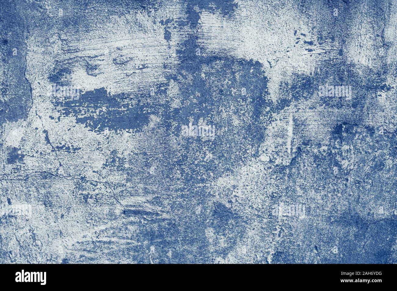 Abstract grunge Hintergrund mit abblätternder Farbe. Beton Mauer aus Stein, Textur. Schäbig, Stuck, blau Muster. Jahrgang, alte Zement. Gebäude Architektur Stockfoto