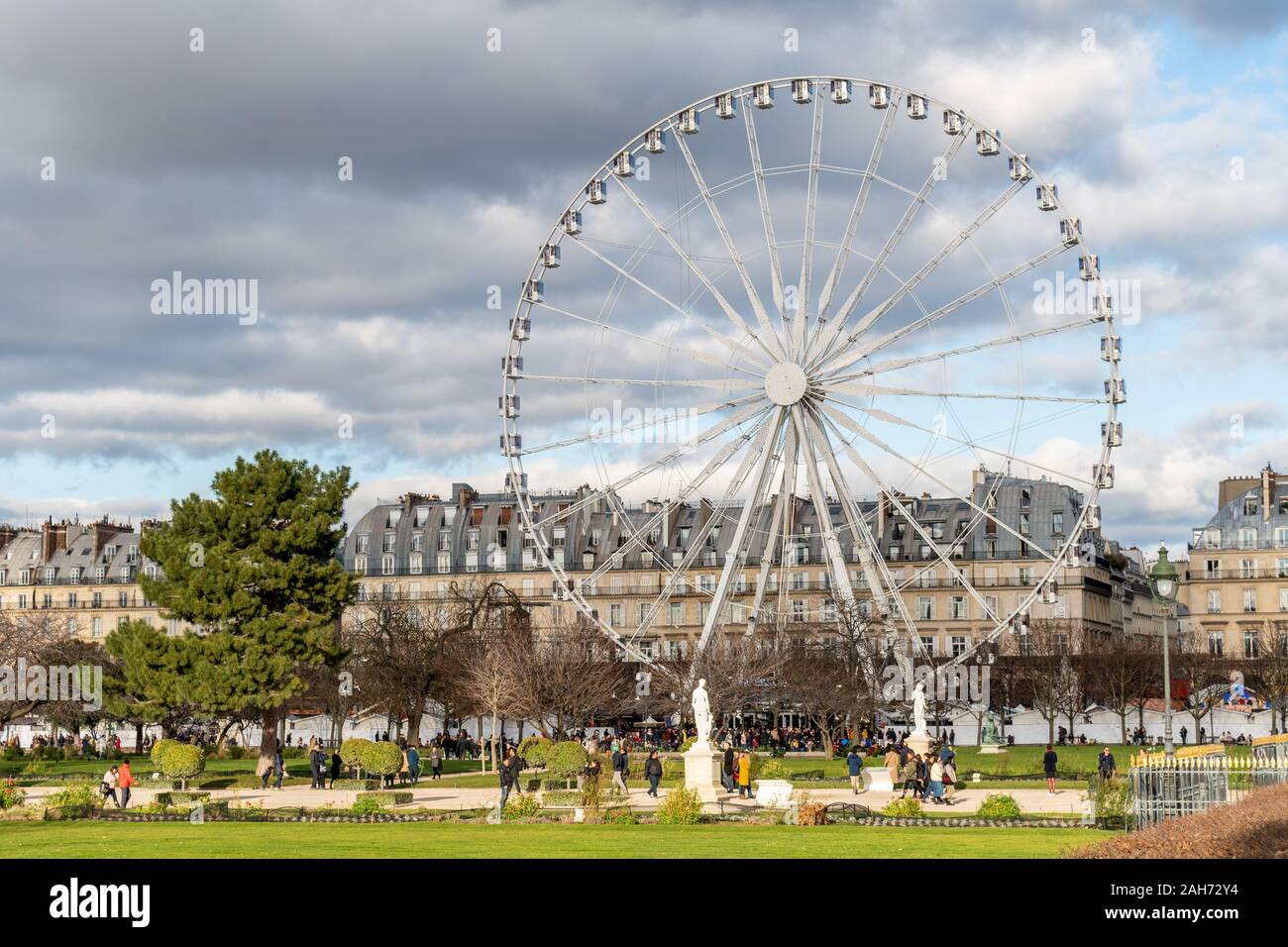 Riesenrad auf der Jardin des Tuileries in Paris Stockfoto