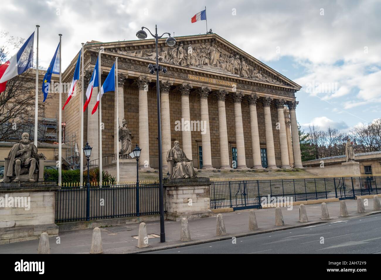Die französische Nationalversammlung in Paris. Stockfoto