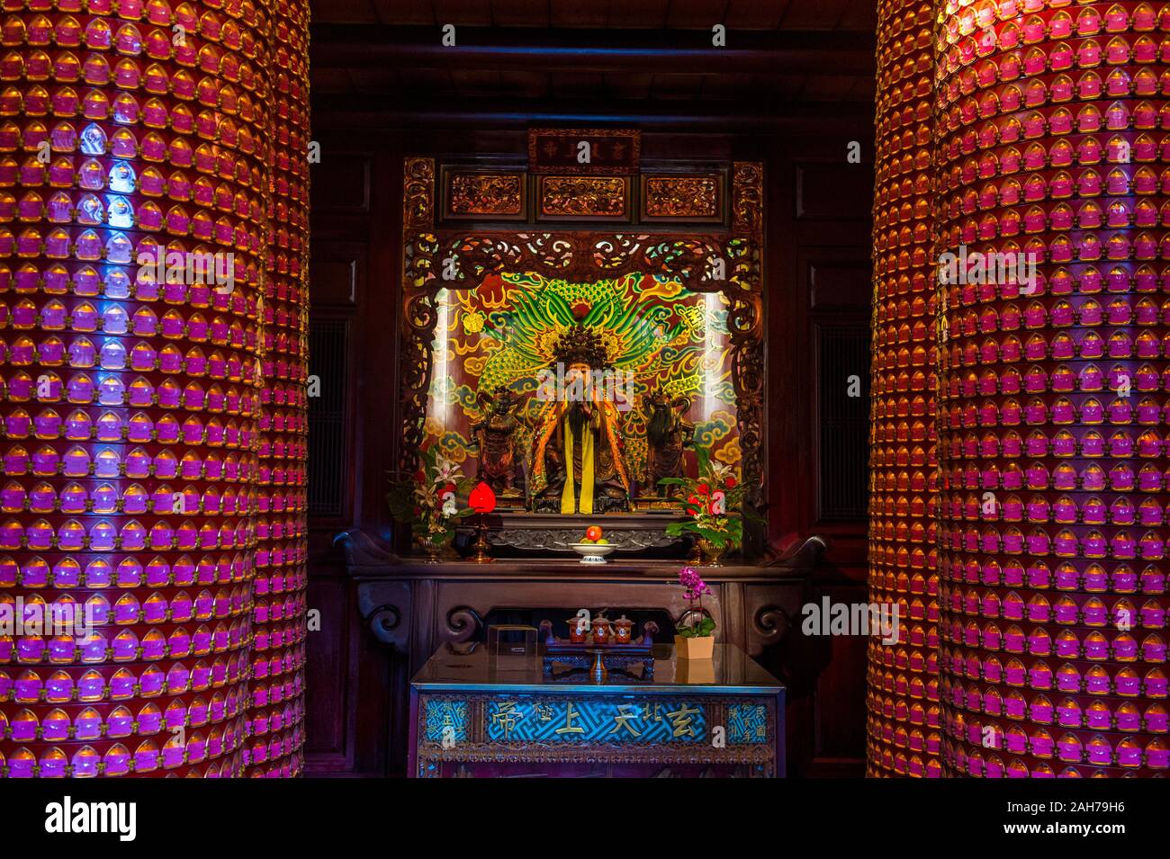 Der Dalongdong Baoan Tempel in Taipei Taiwan Stockfoto